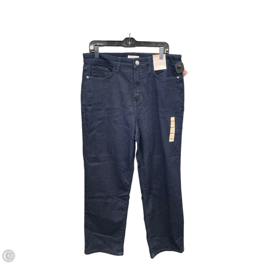 Jeans Straight By Lc Lauren Conrad In Blue Denim, Size: 16