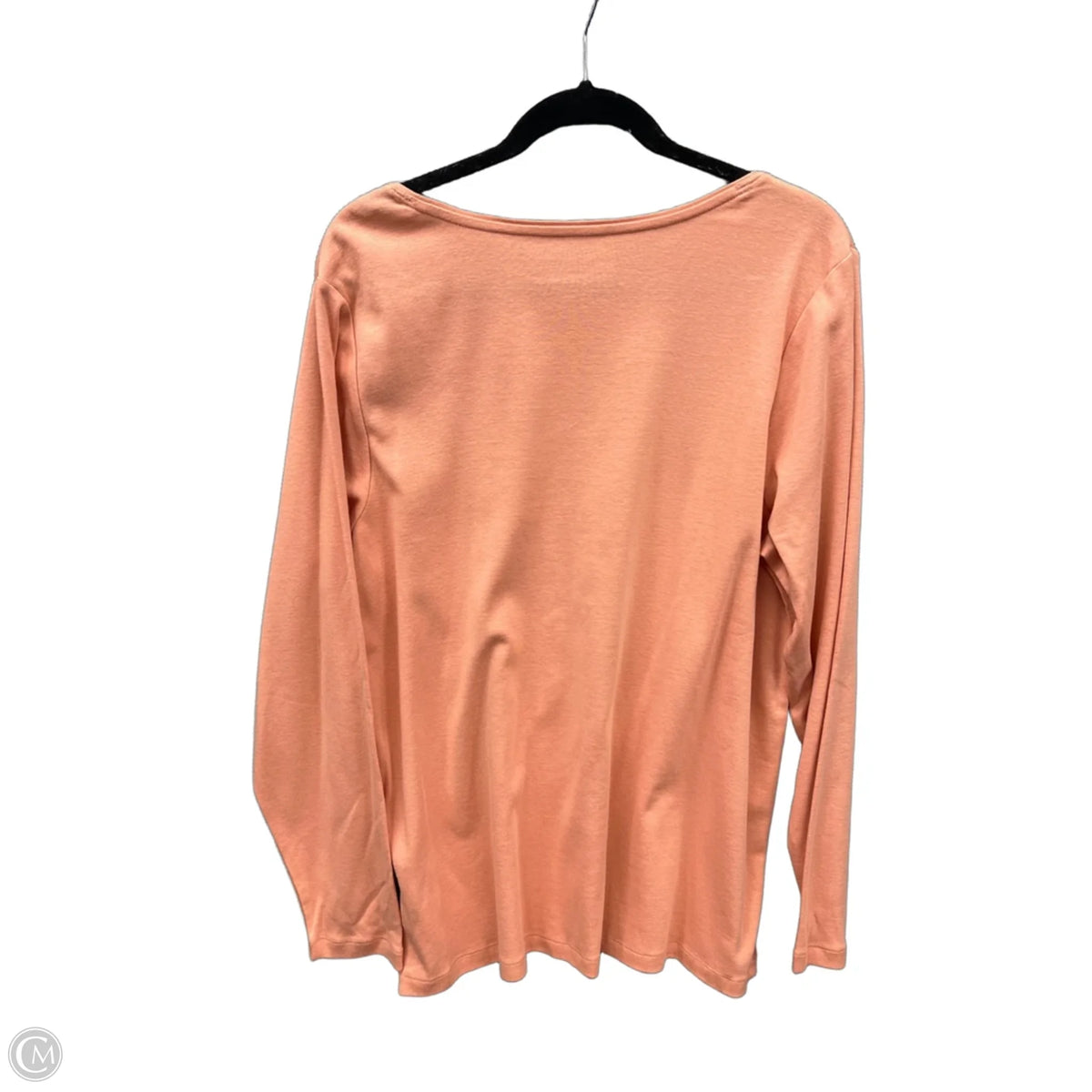 Top Long Sleeve Basic By Cj Banks In Orange, Size: 1x