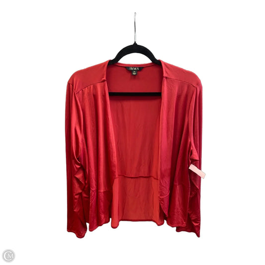 Cardigan By Iman In Orange, Size: 2x