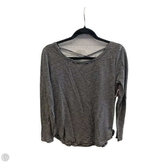 Top Long Sleeve By Hollister In Black & White, Size: S