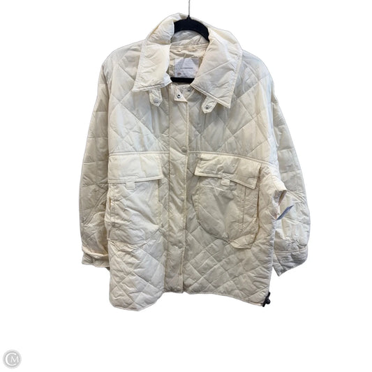 Jacket Puffer & Quilted By Anthropologie In Cream, Size: L