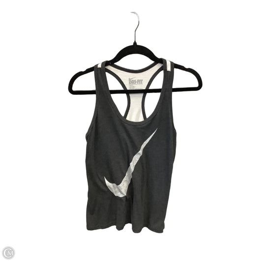 Athletic Tank Top By Nike Apparel In Grey, Size: M