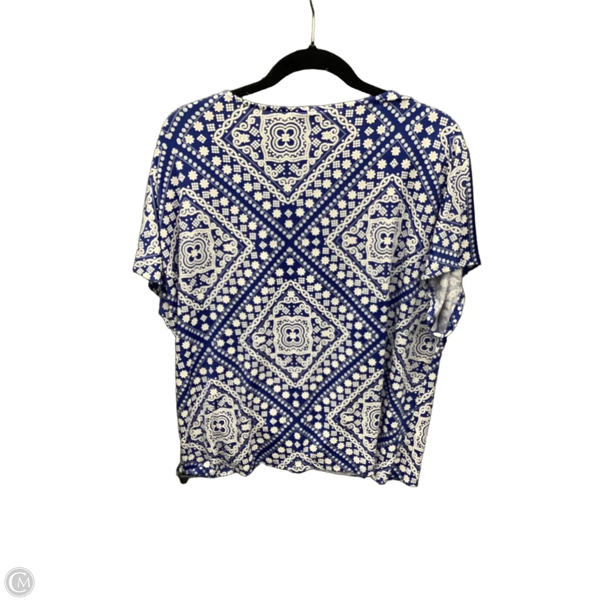 Top Short Sleeve By Ruby Rd In Blue, Size: Lp