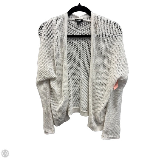 Sweater Cardigan By Express In White, Size: M