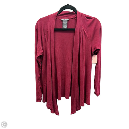 Cardigan By Chelsea And Theodore In Maroon, Size: M