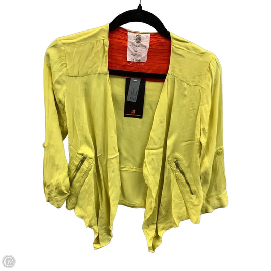 Blazer By Clothes Mentor In Yellow, Size: S