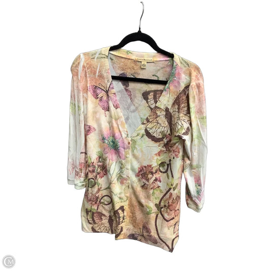 Cardigan By Debbie Morgan In Multi-colored, Size: S