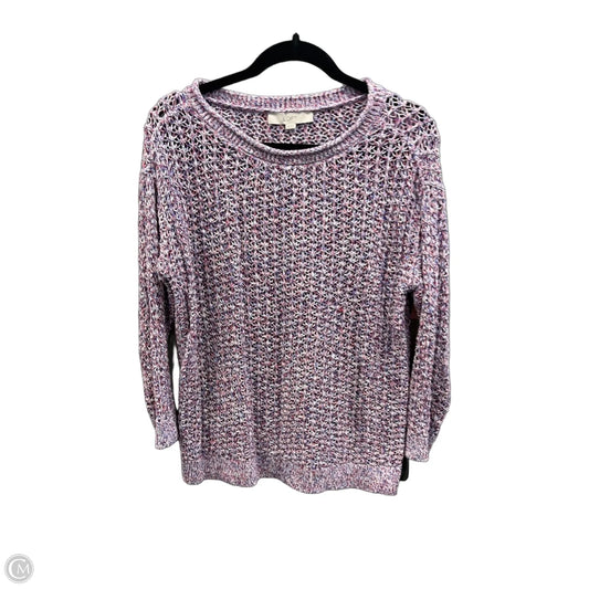 Sweater By Loft In Blue & Red, Size: Xs