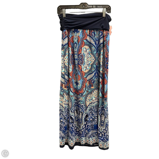 Skirt Maxi By Apt 9 In Blue, Size: Xl