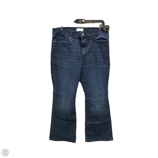 Jeans Flared By Loft In Blue Denim, Size: 12p