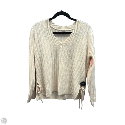 Sweater By Loft In Cream, Size: M
