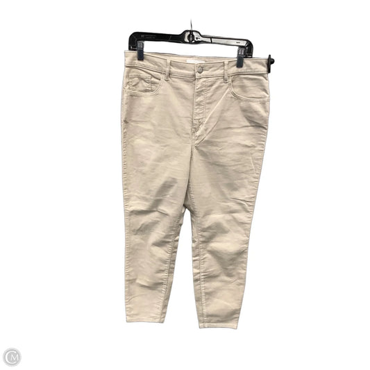 Pants Corduroy By Loft In Cream, Size: 12