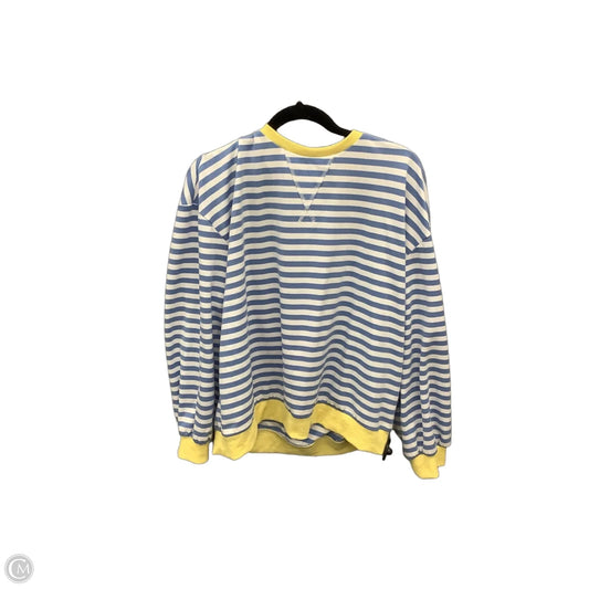 Top Long Sleeve By Clothes Mentor In Blue & Yellow, Size: M