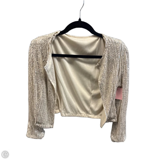 Cardigan By Clothes Mentor In Gold, Size: M