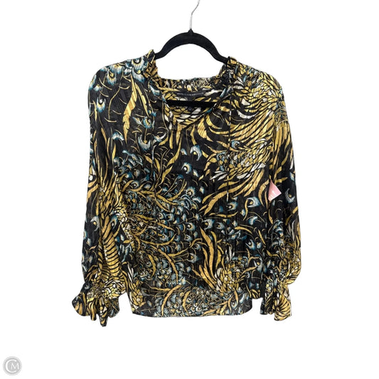 Top Long Sleeve By White House Black Market In Black, Size: Xs
