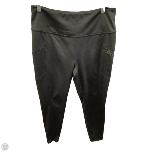 Athletic Leggings By Eddie Bauer In Black, Size: L