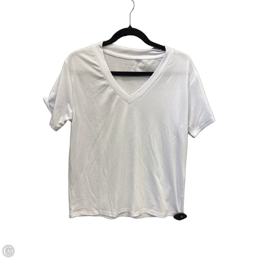 Top Short Sleeve Basic By Shein In White, Size: S