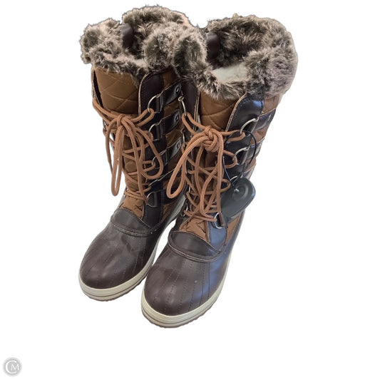 Boots Snow By Refresh In Brown, Size: 8.5