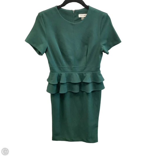 Dress Party Short By Calvin Klein In Green, Size: S