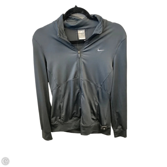 Athletic Jacket By Nike Apparel In Grey, Size: M