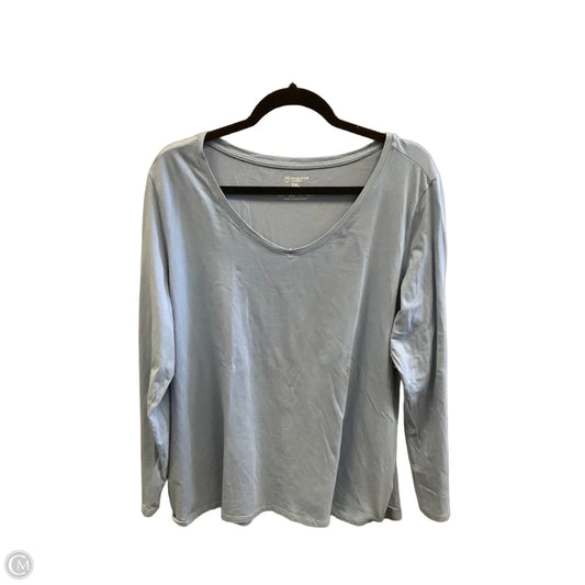 Top Long Sleeve By Primark In Blue, Size: 2x
