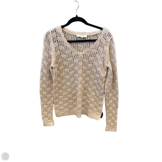 Sweater By Loft In Peach, Size: M