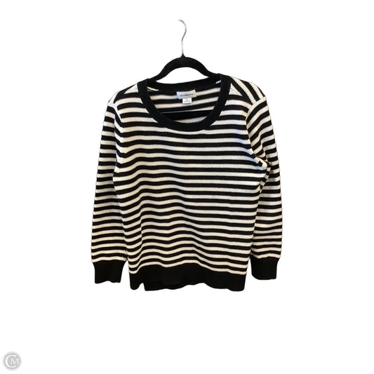 Sweater By Liz Claiborne In Black & White, Size: Xl