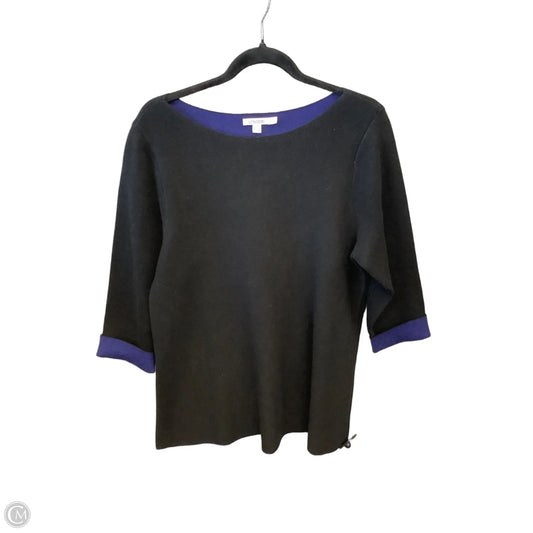Sweater By Chicos In Black, Size: L