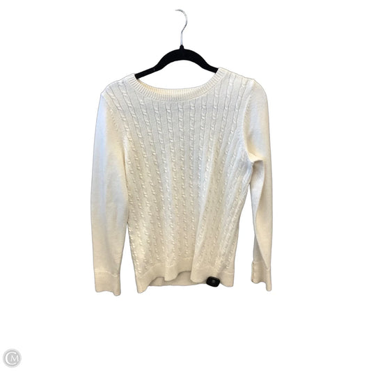 Sweater By Talbots In White, Size: L