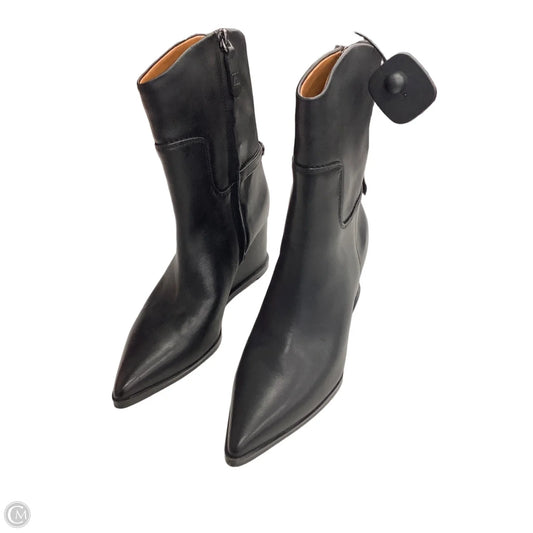 Boots Mid-calf Heels By Franco Sarto In Black, Size: 8.5