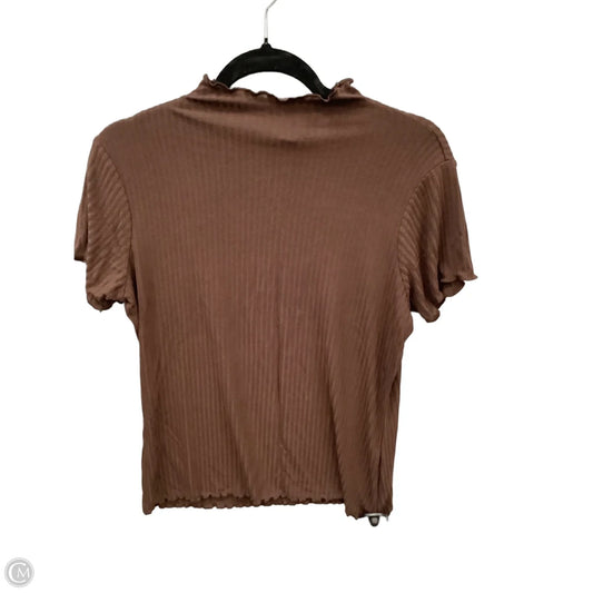 Top Short Sleeve By Cynthia Rowley In Brown, Size: L