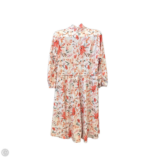 Dress Casual Midi By Clothes Mentor In Orange, Size: Xl