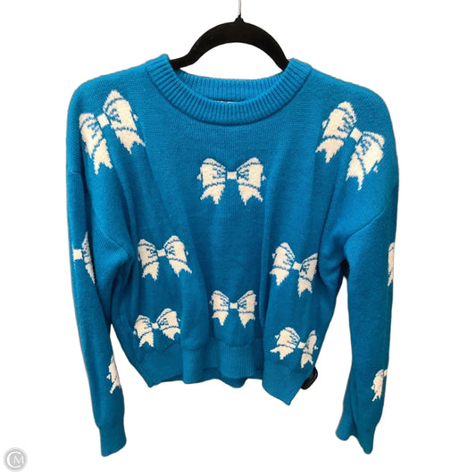 Sweater By Poof In Blue, Size: Xl