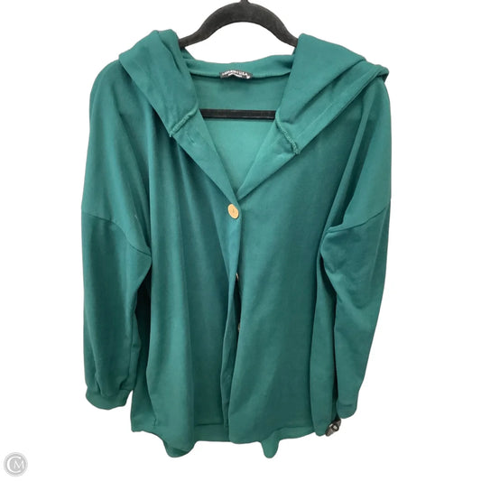Jacket Shirt By Heimish Usa In Green, Size: M
