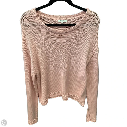 Sweater By Z Supply In Pink, Size: L