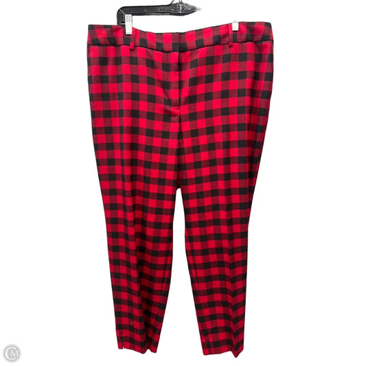 Pants Dress By Talbots In Black & Red, Size: 20