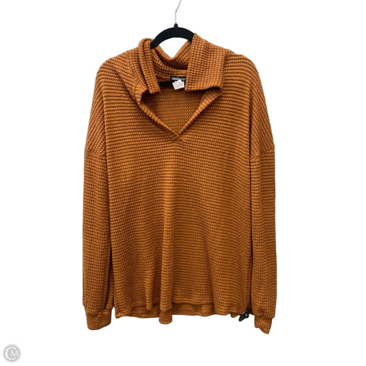 Top Long Sleeve By Heimish Usa In Brown, Size: 1x