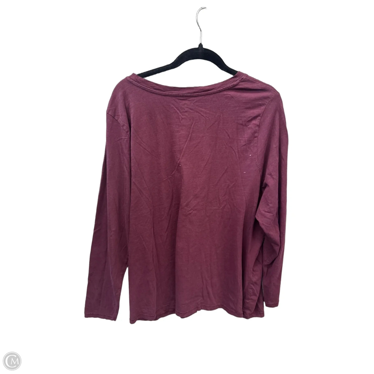 Top 3/4 Sleeve Basic By Sonoma In Maroon, Size: 2x