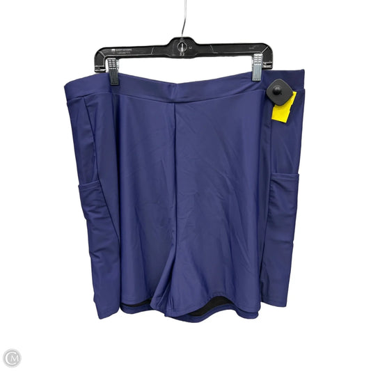 Athletic Shorts By Bloomchic In Navy, Size: 3x