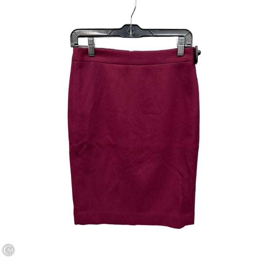 Skirt Midi By J. Crew In Maroon, Size: 0