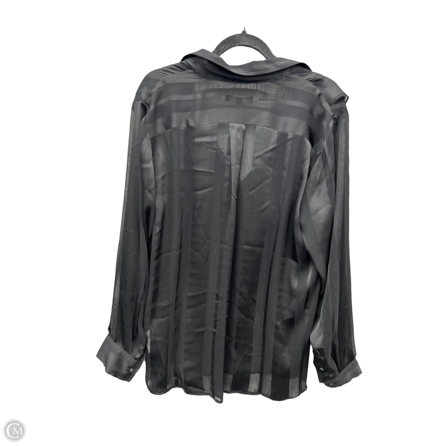 Top Long Sleeve By Banana Republic In Black, Size: Xl