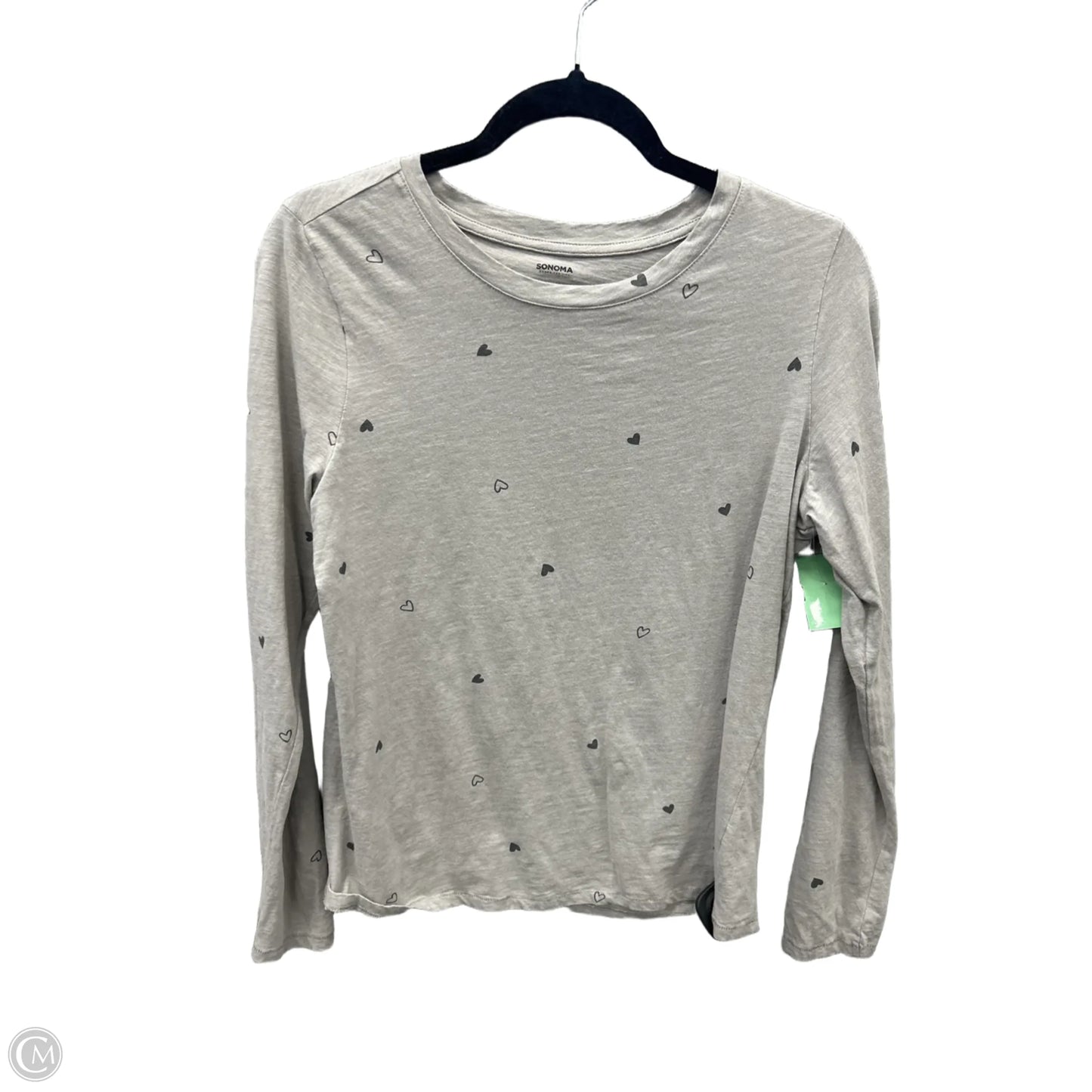 Top Long Sleeve By Sonoma In Grey, Size: S
