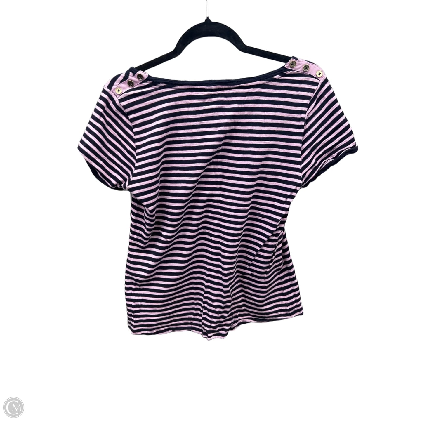 Top Short Sleeve By Talbots In Purple, Size: M
