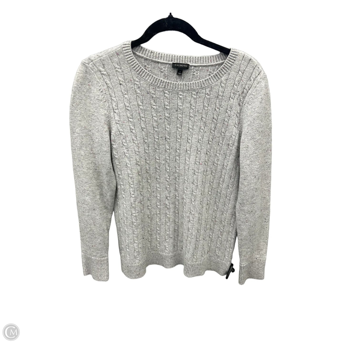 Top Long Sleeve By Talbots In Grey, Size: M