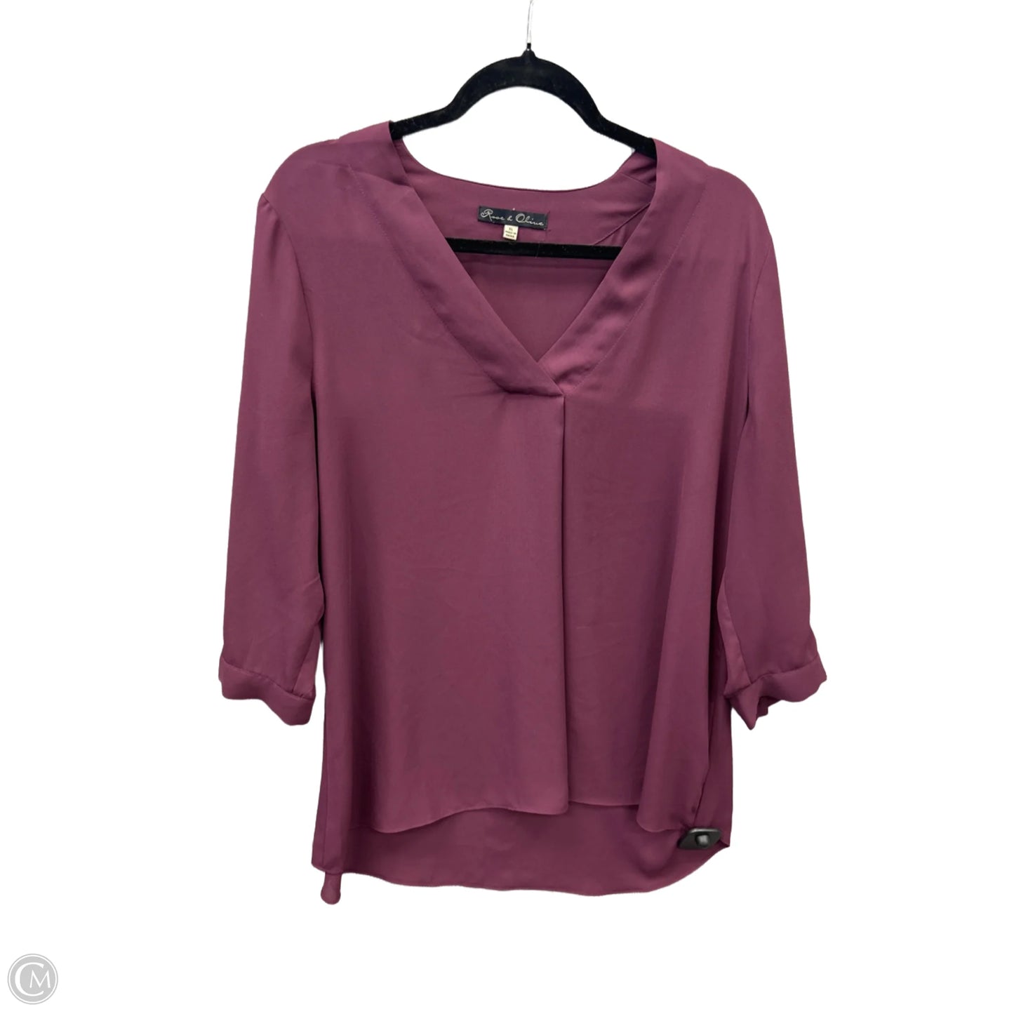 Top Long Sleeve By Rose And Olive In Purple, Size: Xl