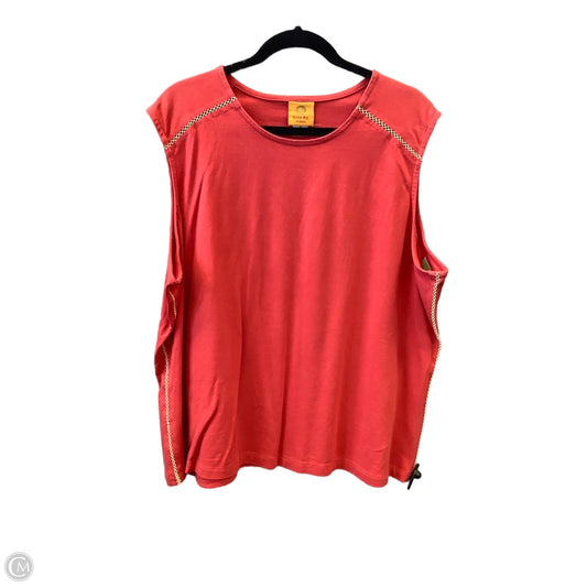 Top Sleeveless By Ruby Rd In Red, Size: 2x