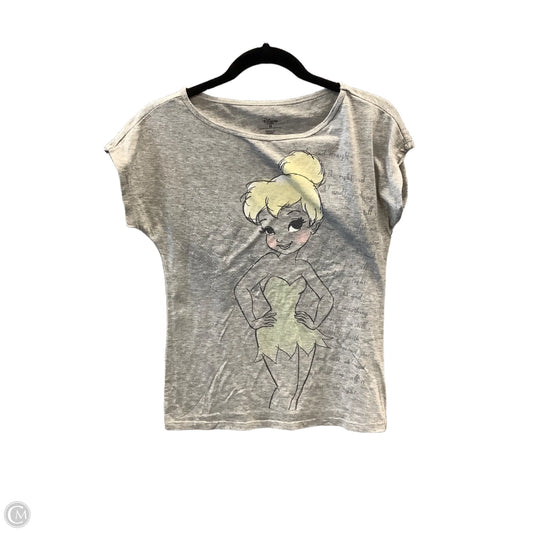Top Short Sleeve By Disney Store In Grey, Size: M