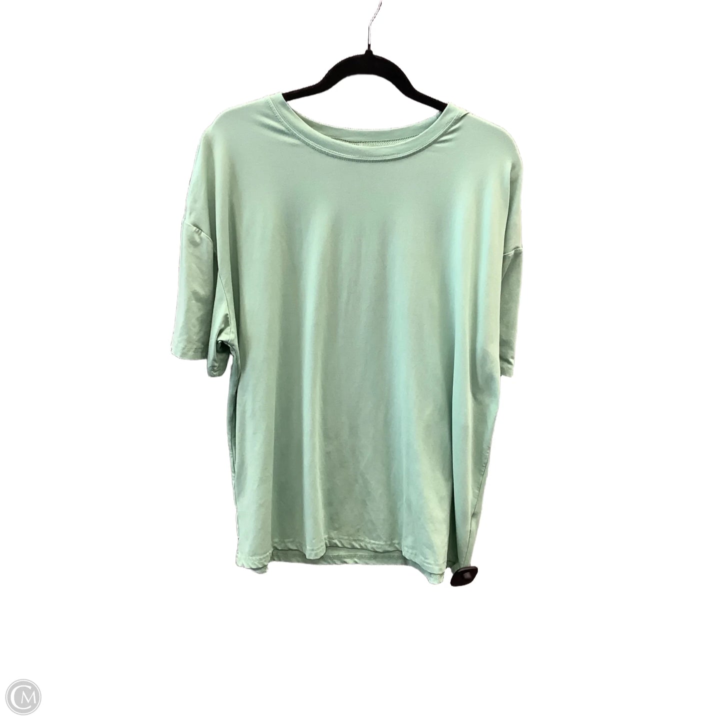 Top Short Sleeve By Shein In Green, Size: M