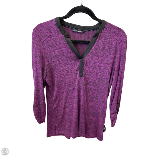 Top 3/4 Sleeve By Zac And Rachel In Purple, Size: S