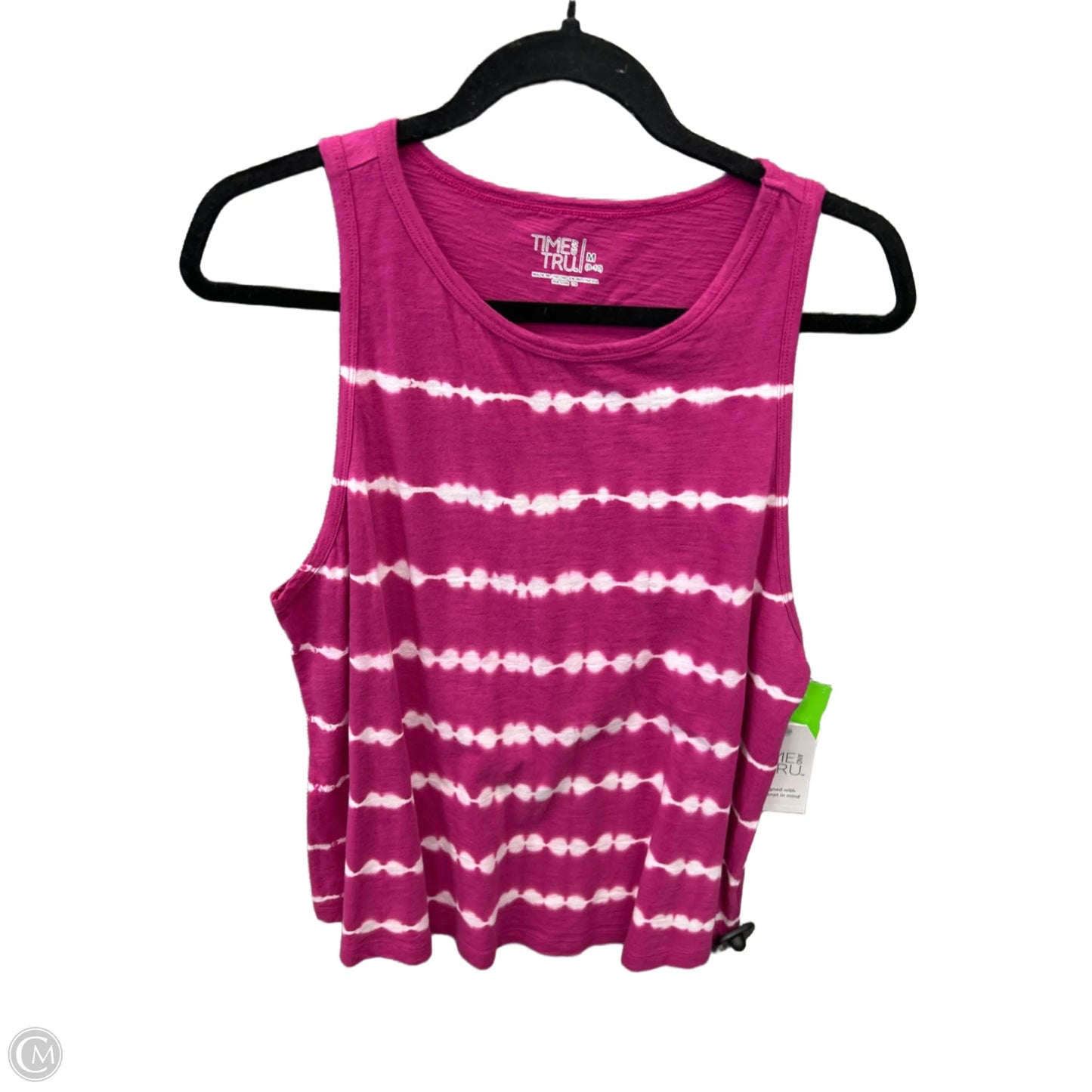 Top Sleeveless By Time And Tru In Pink, Size: M